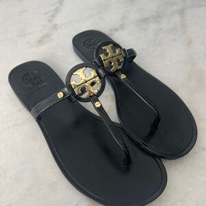 Tory Burch Miller Jelly Black Sandals